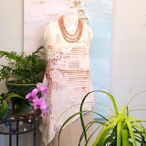 WHBM Asymmetrical Blouse